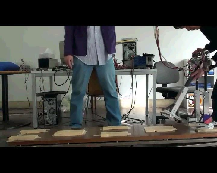 Walking Experiment Our biped robot