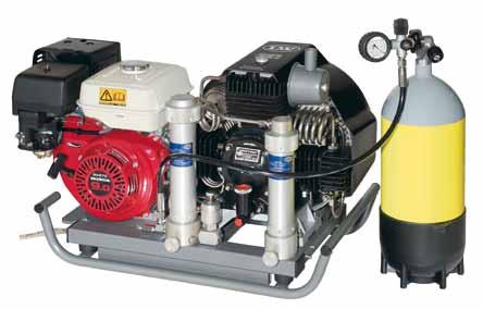 Mobile 13 LW 245 B User-friendly compressor with 4-stroke power and in a compact design. The portable LW 245 B is ideal for mobile applications or occasional filling operations.