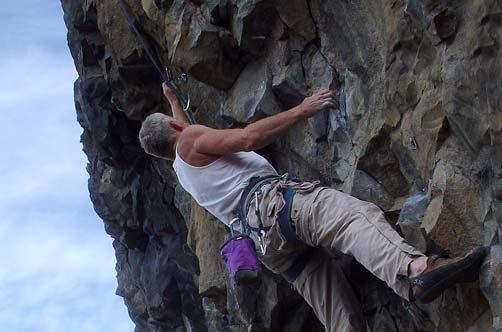 4. Pile Driver 5.11B **** 6 clips. Great name for a great route. Strenuous clipping. 5. Death From Above 5.