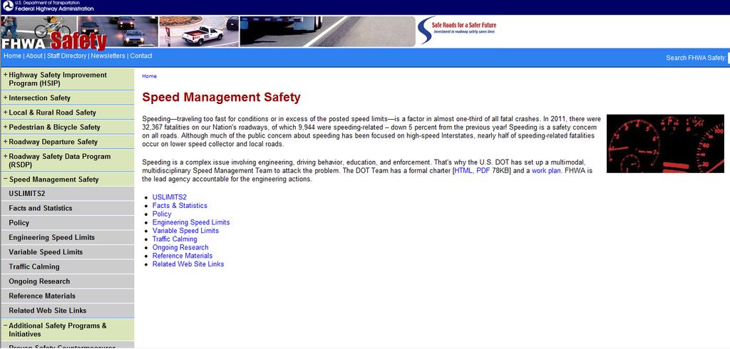 Speed Management Guidance and Strategic