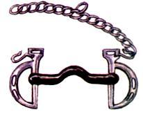 Copper Roller Dutch Gag / Pessoa Snaffle 3 Ring Dutch Gag / Pessoa 4 Ring Dutch Gag / Pessoa Peewee Myler Egg-Butt D ring Snaffle Bit with slots The check piece attaches to