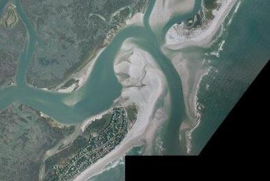 Figure 2.3- Southeasterly Orientation of the Main Channel within Rich Inlet as of July 2012 Dr.