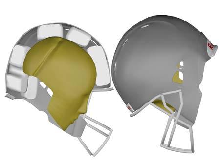 11 baseball helmets are designed for repeated impacts, and the energy-absorbing material must maintain its properties over the expected life of the helmet. Figure 1.2.