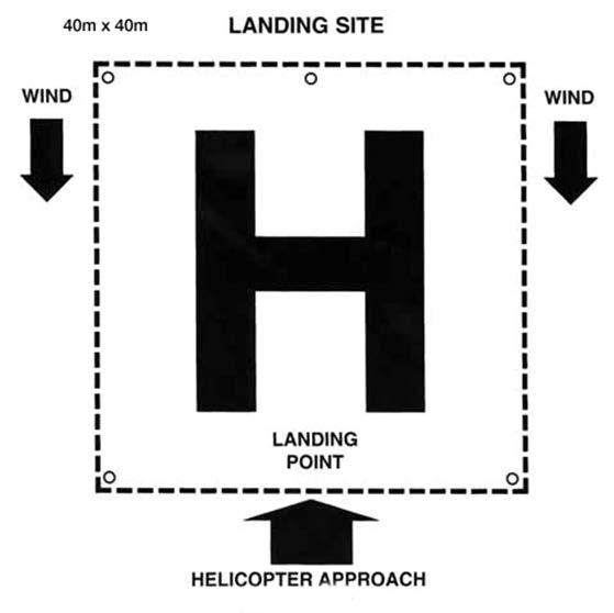 o Lifesavers to ensure landing zone is maintained and members of the public do not enter the area o Landing zone controller is to be positioned on the side of the landing zone that the helicopter