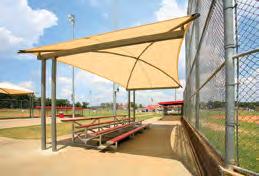 With a Beaco Shade Structure you ot oly keep em cool, you ca protect spectators ad players from the harmful effects of the su.