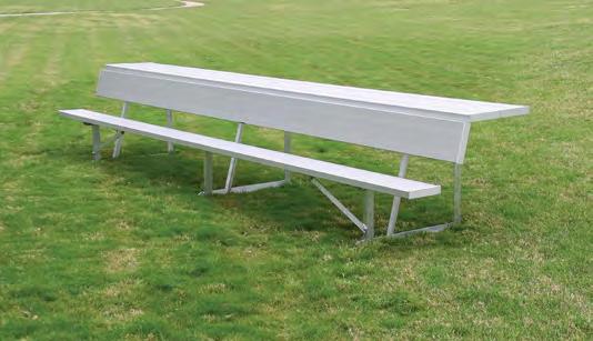 Team Beches with Shelves Player Beches with Storage Shelf No more messy dugout, available i legths of 7.5', 15', ad 21'. Built-i shelf keeps thigs orderly.