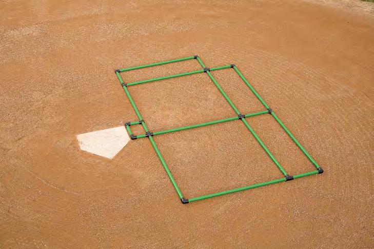 Beaco Triple Play Batter s Box Template Provides the outlie for all three sizes of batter s boxes 3' x 6' youth