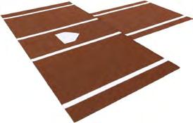 A additioal 6' x 6' mat with catcher's box lies is icluded ad coects to the back of the hittig mat with heavy-duty Velcro. 35 oz polypropylee ½" pile turf icludes 5 mm foam backig. 7' x 30" x 30".