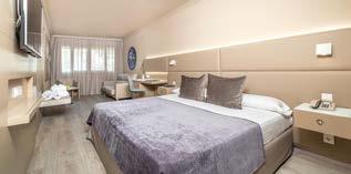 The hotel offers excellent, recently refurbished rooms and service with twin, triple, double and family