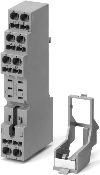 Screwless Clamp Terminal Socket P2RF@@S Screwless clamping greatly contributes to reducing wiring time. No over or under tightening of cable connection so better contact reliability is achieved.