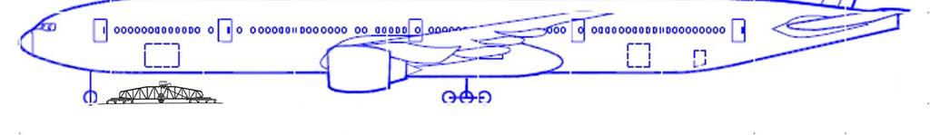 The California Profilograph Relative to a Modern Commercial Aircraft Boeing 777-200ER Gear Spacing 84 feet