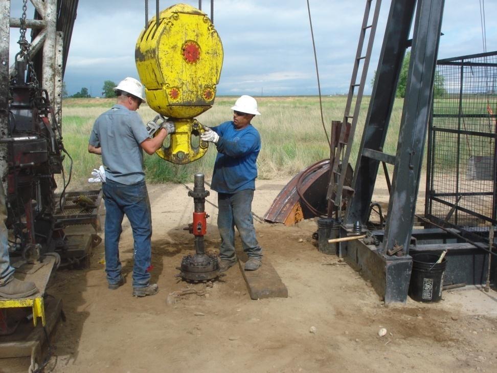 Well Servicing Operations During any open hole operations. Fracturing or perforating a well.