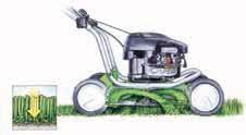 A compact design and light weight ensure ease of use and manoeuvrability and, as the clippings do not have to be disposed of, time is saved and valuable nutrients are 06 returned to the lawn.