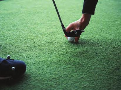 Our team deliver SAM PuttLab experiences on the Huxley indoor putting green and enhance