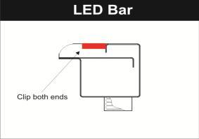 If Light Bar wings are not tight fitting, simply push the wing inward toward the bar with a plier.