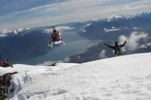 Heli Skiing Offered during the months of September - December at Yates Volcano.
