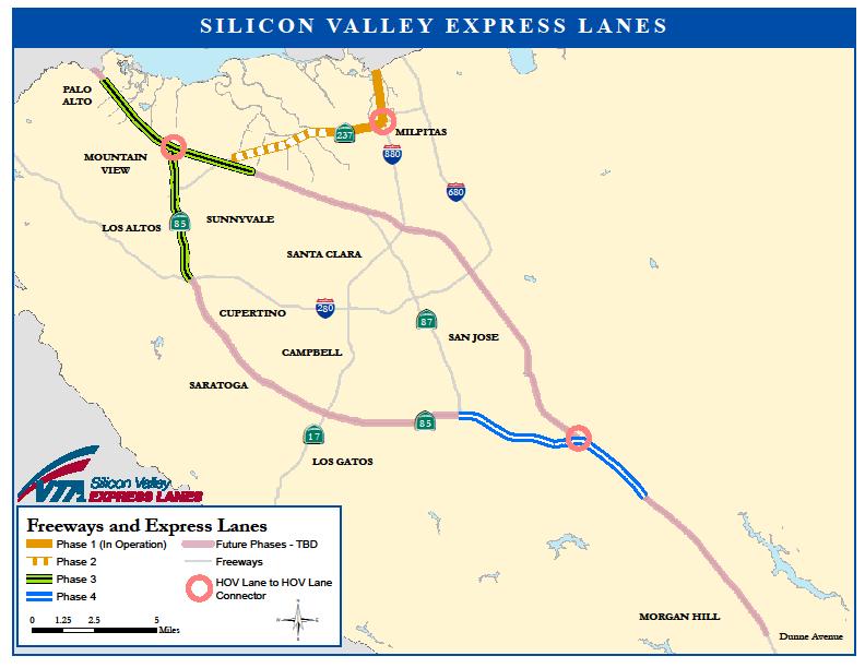 Chapter 4 Existing and Future Conditions Planned Projects US 101 Express Lanes (VTA): As part of VTA s Silicon Valley Express Lanes Program, the HOV lanes on US 101 in Santa Clara County are proposed
