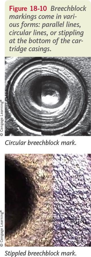 Marks n Spent Cartridges Firing pin marks Breechblck markings Extractr and ejectr