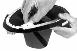 16) Re-torque all screws after 24 hours to 10 inch lbs (1.1 Newton Meters). 17) Trim the excess neoprene that sticks out beyond the stepped ring. Use a new sharp razor to start the cut.