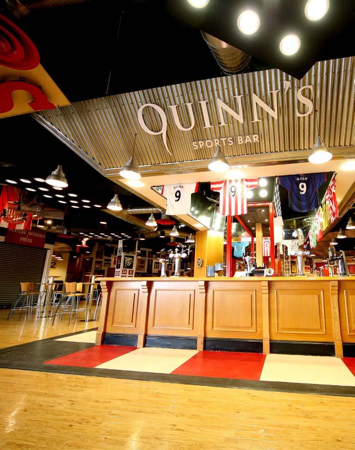Page six Page seven Quinn s Sports Bar Smart casual, trainers and replica kits are permitted.