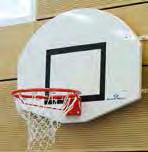 Wooden backboard 120x90 cm, with fixed ring and net. Backboard padding included.