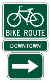 Additional signs may be located along designated non-motorized routes.