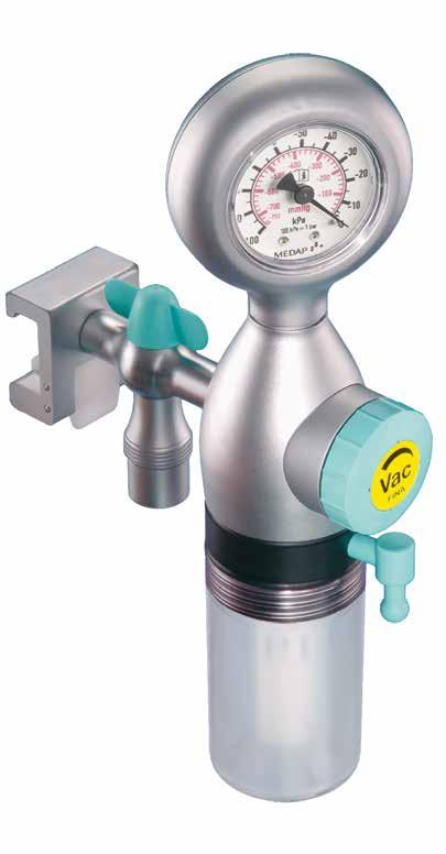 FINA SUCTION 5 Hand-held quality: In order to retain their properties over years of use and remain leak-free and smooth-running even in intensive operation, ATMOS uses a high-quality matt chrome