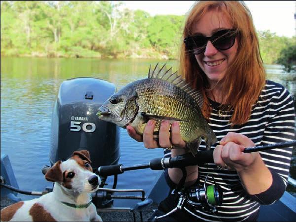 Being a gentleman, I set Amanda up first with a 1/16oz TT head rigged with a Watermelon Red ZMan 2.5 GrubZ, before I rigged up a couple of my rods the same way.