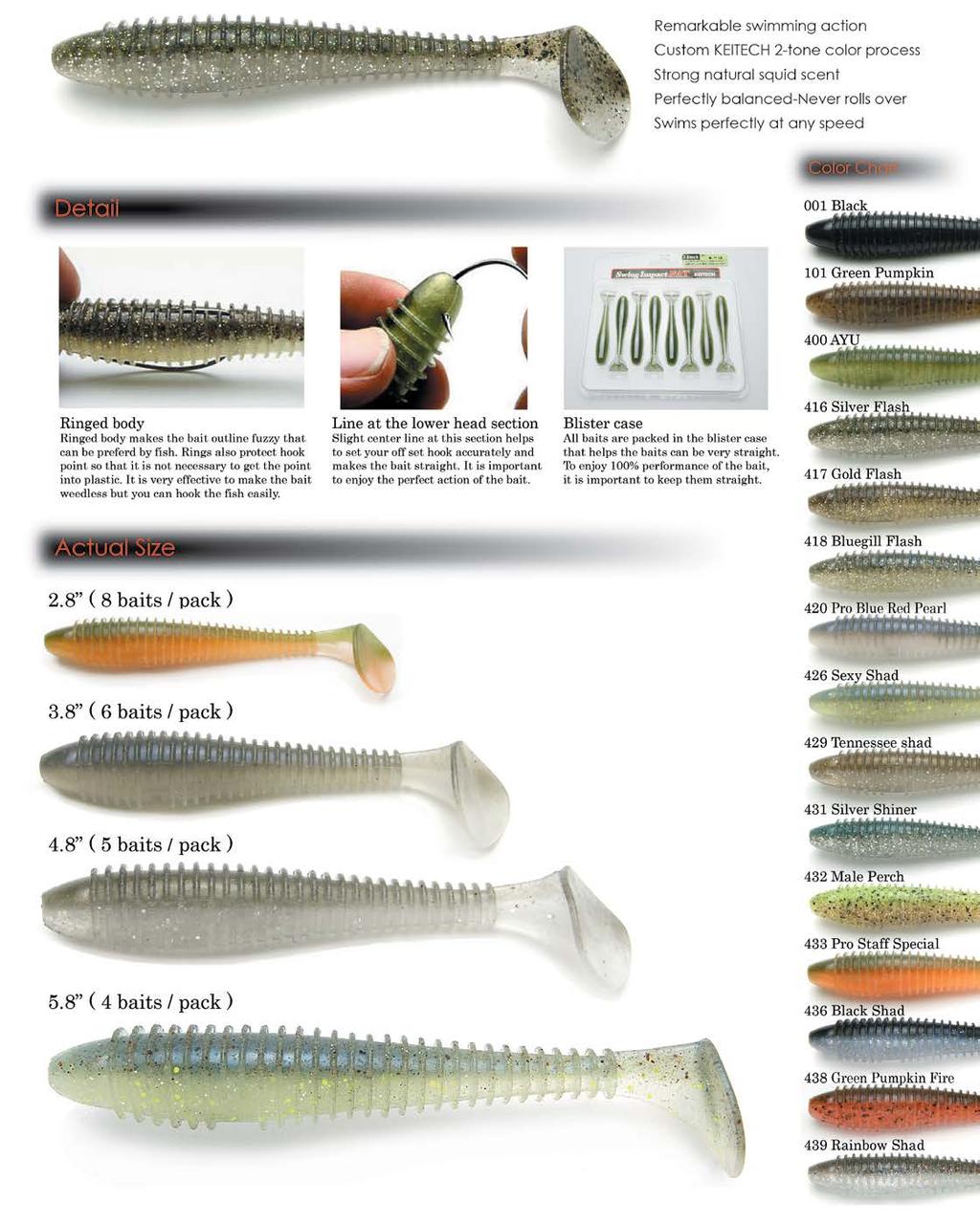 Swing Impact FAT The Fat Swing Impact has really taken the Paddle tail swim bait to the next level.