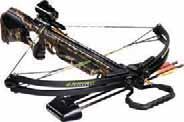 Kinetic Energy: 133 Power Stroke: 15" Weight: 9 lbs Dimensions: 37" (L) x 24" (w) 4x32 Multi-Reticle scope or Red Dot sight, 3-Arrow Quiver, (3) 22" Headhunter Arrows Predator Package w/4x32mm Scope.