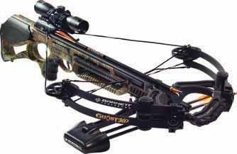 Composite Laminated Limbs CROSSWIRE String and Cable System Allows for the Integration of a Crank High Definition Camo Finish Draw Weight: 185 lbs Foot Pounds of Energy: 132 Power Stroke: 14.