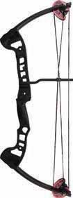 Hunting Lil Buck Recurve Jr. Archery Set Available in Black Recurve Bow with Soft Touch Grip Finger Tab Right-Handed Only 9.5lb Draw 15 in Draw Length Lil Buck Recurve Archery Set.