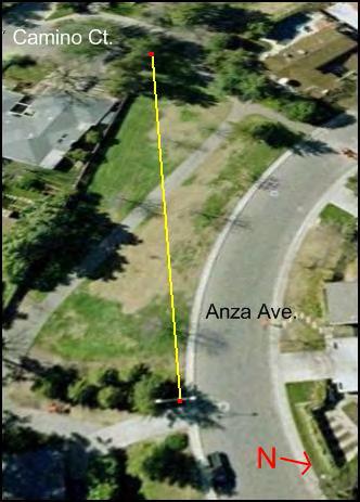 on south side of bike path) Next Hole: The end of Hole #5A is the start of Hole #6 Hole #6 (Par 3) Feet: 285 Start: Greenbelt Area 1/Anza Ave.