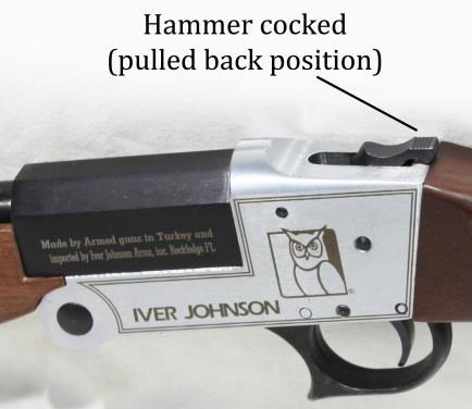 This is a single action trigger, which means the trigger can only release the hammer to fire if the hammer is manually pulled back and cocked, as in figure 2.