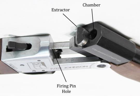 Figure 3 Extractor: The extractor will pull the loaded shotshell out of the chamber to make it easier to grasp the shotshell with your fingers and remove it from the chamber.