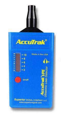 DESCRIPTION The Superior AccuTrak VPE is a non-invasive leak detector that can detect both pressure and vacuum leaks.
