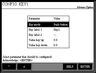 Key Entry Figure 7-D-6 Configuring the Key Entry Description The source of the display element Key Entry is one or more Constant function blocks that is automatically generated during configuration.