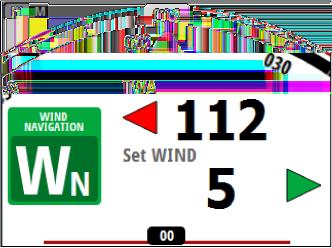 WIND Nav mode Ú Note: The WIND Nav mode is only available if the system has been set up for boat type Sail. This mode is not available for NAC-2 or NAC-3 autopilot computers.