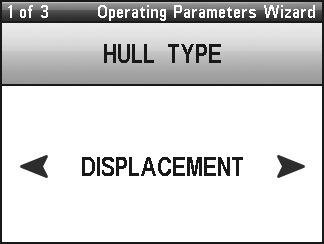 3. Operating Parameters Wizard The Operating Parameters Wizard will automatically calculate the measurements for the Yaw, Rudder, Counter Rudder, and Turn Rate for the vessel.