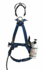 facepiece as industrial SCAs Size options available Small/Medium, Universal, XXL/XXXL Miller-designed harness is certified as a Class 3 fall protection harness Approved for respiratory