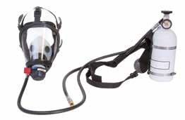 decontamination and cleaning Kevlar/Nomex harness with padded cylinder support and shoulder strap on Hip-Pacs Comfortable and easy to don; ideal for high heat applications Same second stage regulator