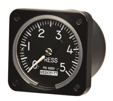 Because our direct drive gauges require no movement, we can make them as compact and lightweight as needed to fit in an airplane.