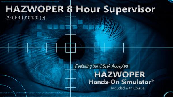 This course features the exclusive OSHA accepted HAZWOPER Hands on Simulator. The simulator offers a stunning 3D environment for the proper donning and doffing of personal protective equipment (PPE).
