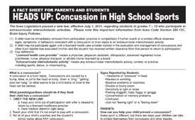 CONCUSSIONS Iowa Code Section 280.