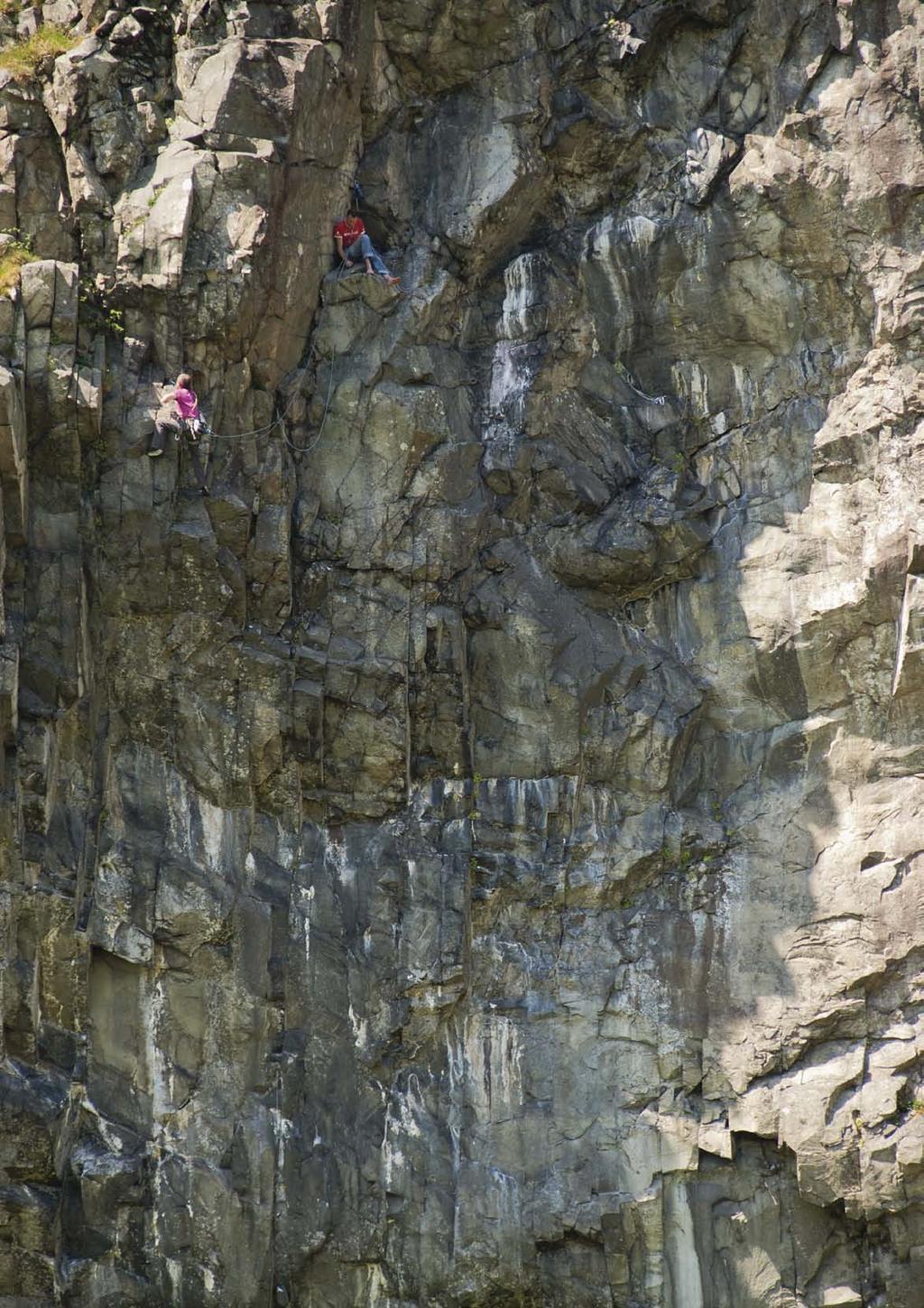 North Wales Climbs 3 Ian Wilson and Jack Geldard on the last pitch of Hardd (E2) - page 257 - on Carreg Hyll Drem. Photo: Mark Glaister Introduction.... 4 The Book and Smartphones.