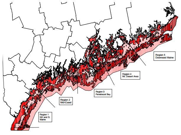 Figure 2: Map of area sampled by the Maine-New Hampshire Inshore Trawl Survey.