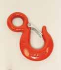 Eye Hooks All Eye Hooks feature drop forged construction. Alloy Steel. Supplied with hook latch. Order extra latches found below. Hook Part # W.L.L. WEIGHT Latch Part # 22406P 3 Ton 1.70 lbs.