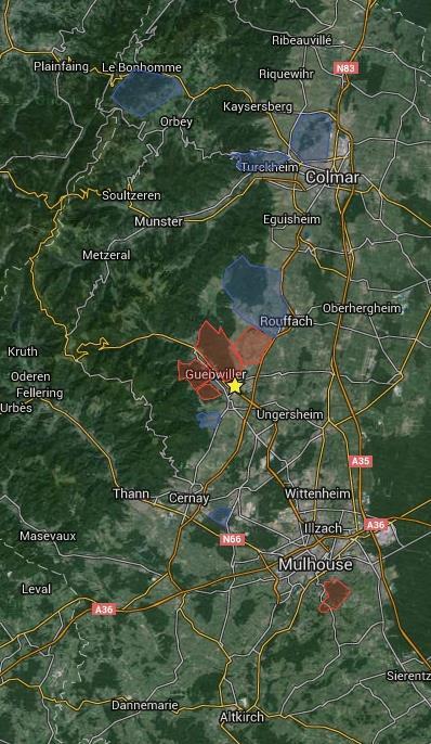 15. EMBARGOED AREAS Old maps in these areas: Les carrières du Schimberg COVTT (2014) Heidelberg