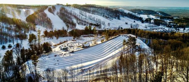 SNOW TUBING Tack Shop Mon - Sat 9am - 9pm and Sun 9am - 6pm Soar down our expanded snow tubing hill! We added 1200ft of extra thrill-seeking fun, making our hill the longest in Ontario.