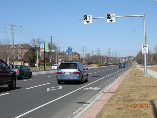 2 Within Toronto, 3+ HOV arterial corridors represent approximately 65 lane kilometres of priority lanes.